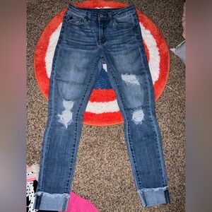 KanCan Blue Distressed Skinny Jeans